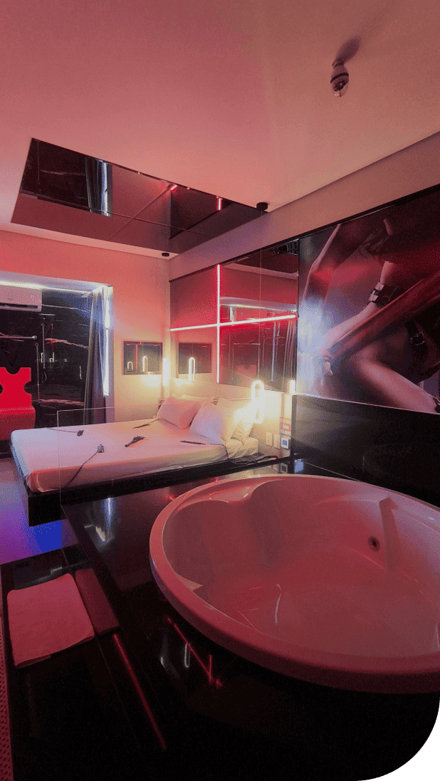 imagem de suíte com hidro