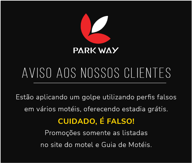 Aviso aos nossos clientes. Estão aplicando um golpe utilizando perfis falsos em vários motéis, oferecendoi estadias grátis. Cuidado é falso! Promoções somente as listadas no site do motel e Guia de Motéis.